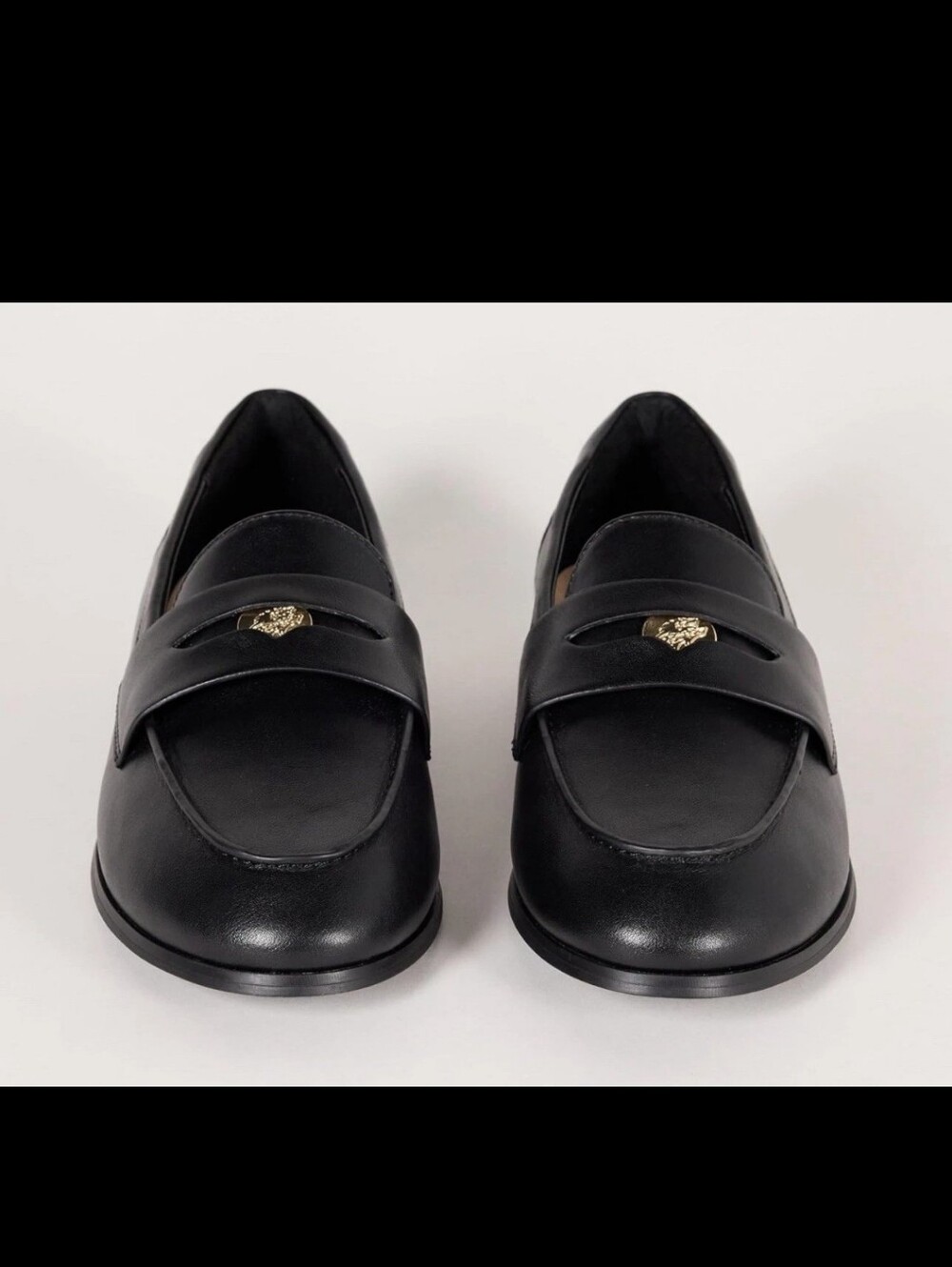 Womens Size 6 Black Penny Loafer Shoes The Drop Laya Slip On